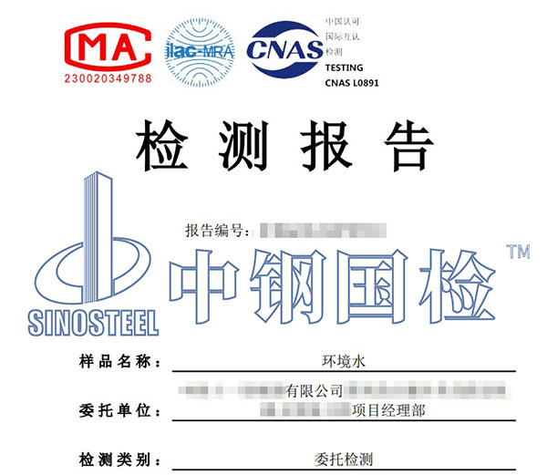 環(huán)境水檢測(cè)報(bào)告