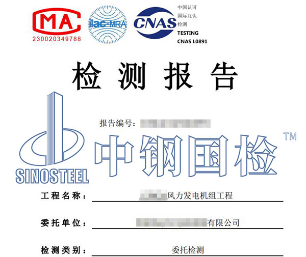 風(fēng)電項目檢測報告