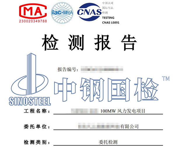 風電項目檢測報告